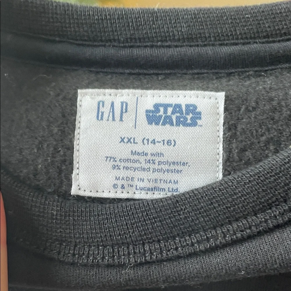 GAP Kids Black Star Wars Embossed Sweatshirt